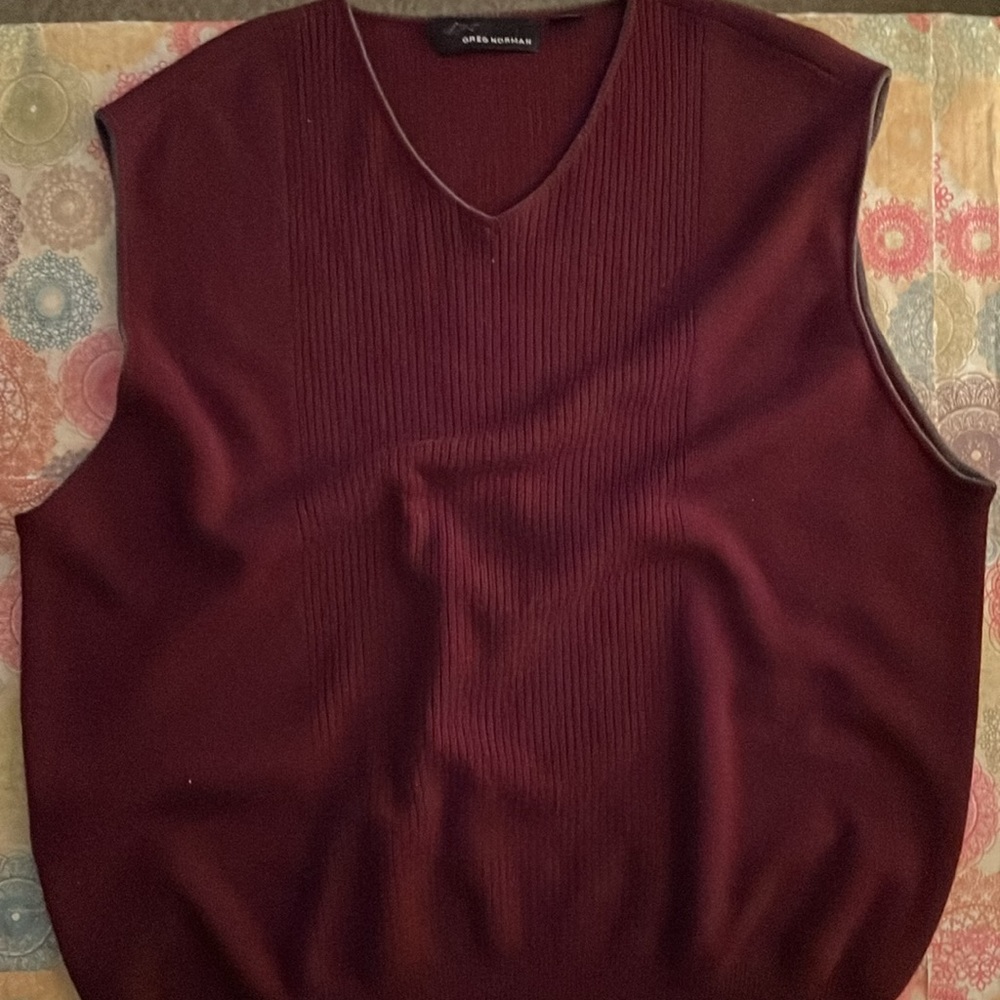 Greg Norman Vintage Men’s V Neck Golf Sweater Vest